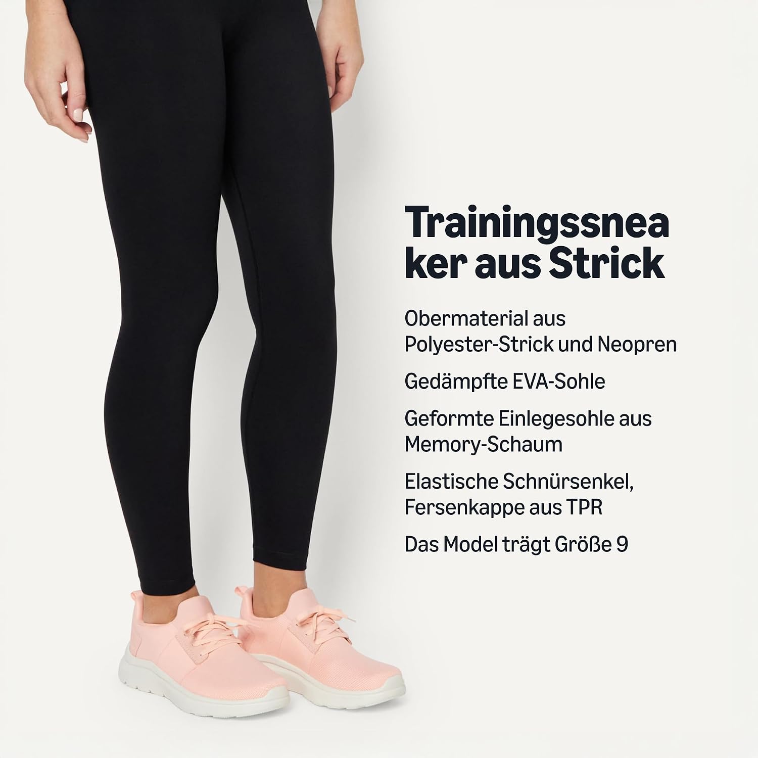 Detalle de Amazon Essentials Damen Leichte Strick-Crosstrainer-Sneaker