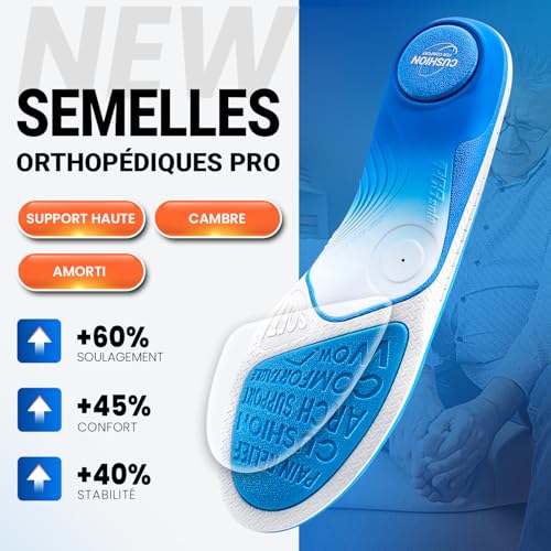 Detalle de PCSsole Semelles Orthopédiques Nouvelle Génération – Support d'Arche Intensité Élevée 110 kg+