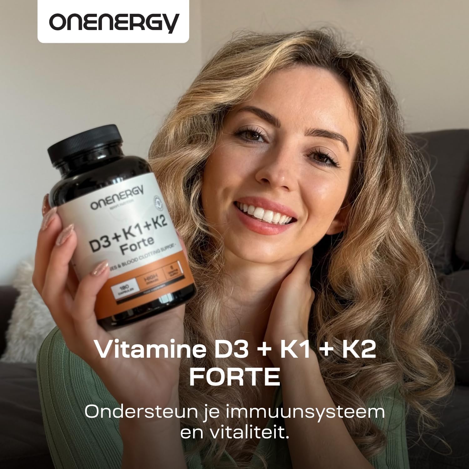 Thumbnail 6 de OnEnergy Vitamines D3 + K1 + K2 FORTE, 180 plantaardige capsules