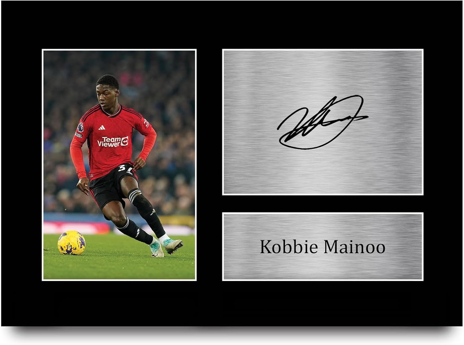 Thumbnail 5 de HWC Trading Kobbie Mainoo gifts printed signed autograph picture (A4 portrait, framed)