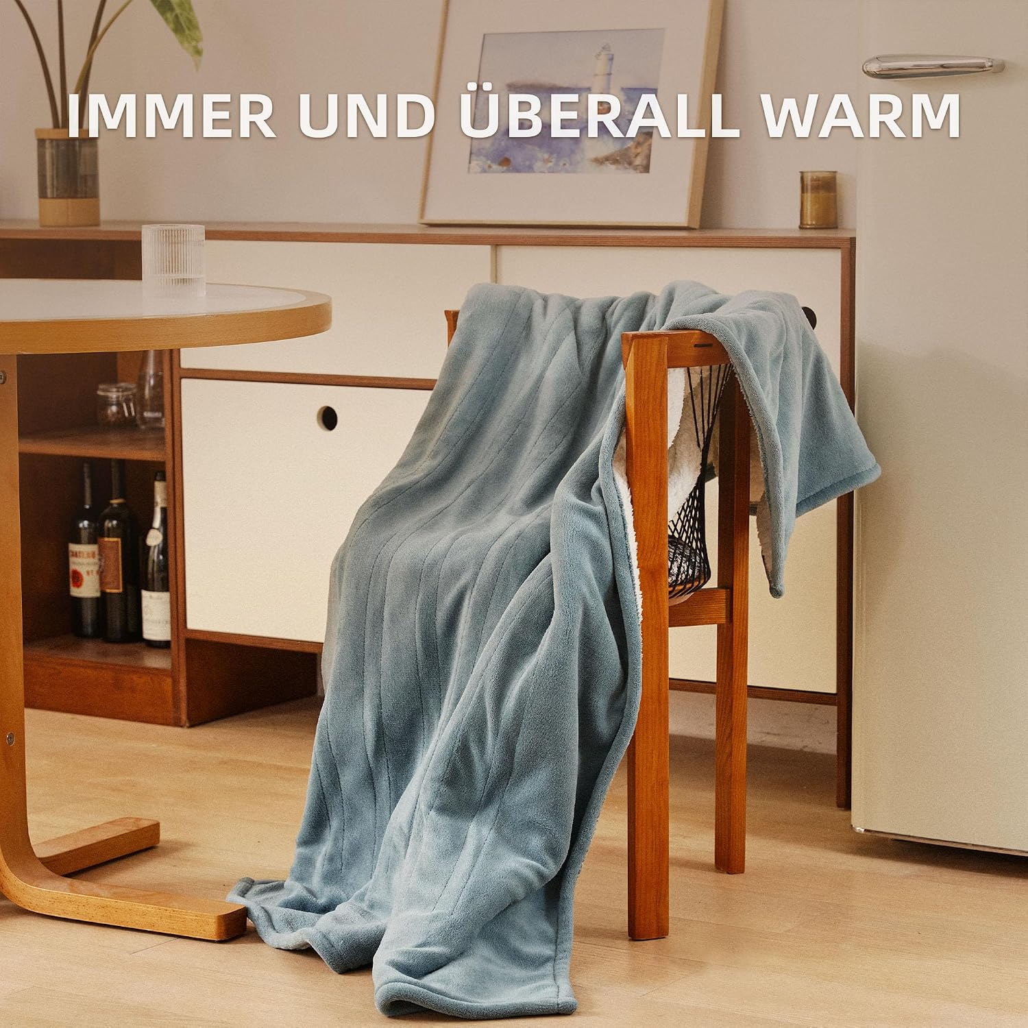 Thumbnail 5 de JET'S HOME Heizdecke 130x180 cm – Wärmedecke mit Abschaltautomatik, 6 Heizstufen und Timer