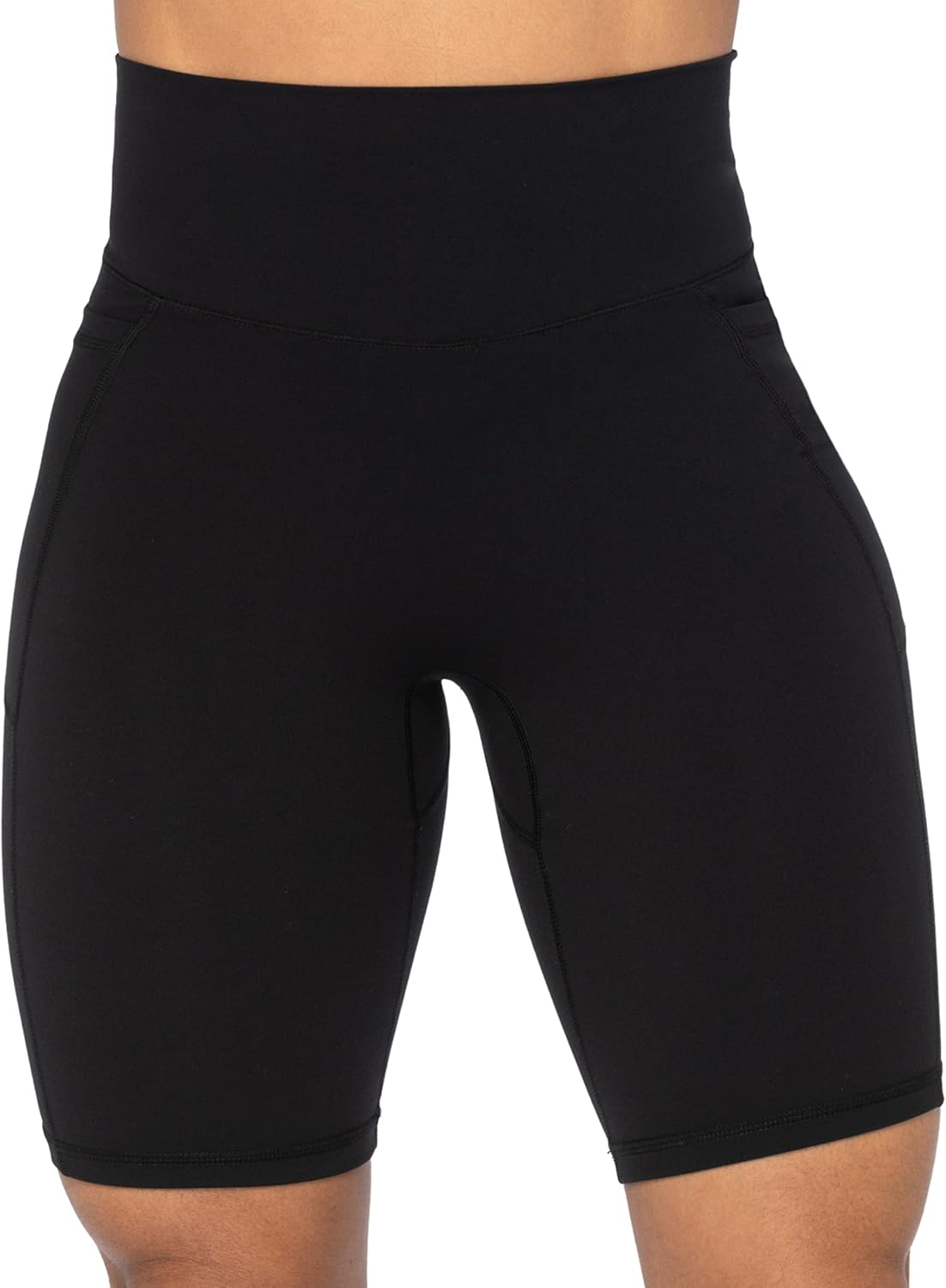 Detalle 2 de Sunzel No Front Seam Biker Shorts for Women with Pockets & Tummy Control
