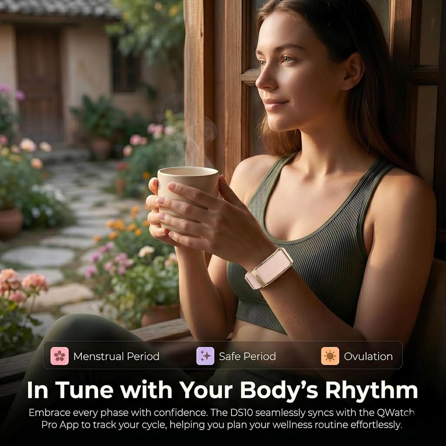 Thumbnail 4 de EGQINR Smart Bracelet for Women: Ultra-Thin Fitness Tracker with 20–30 Day Battery