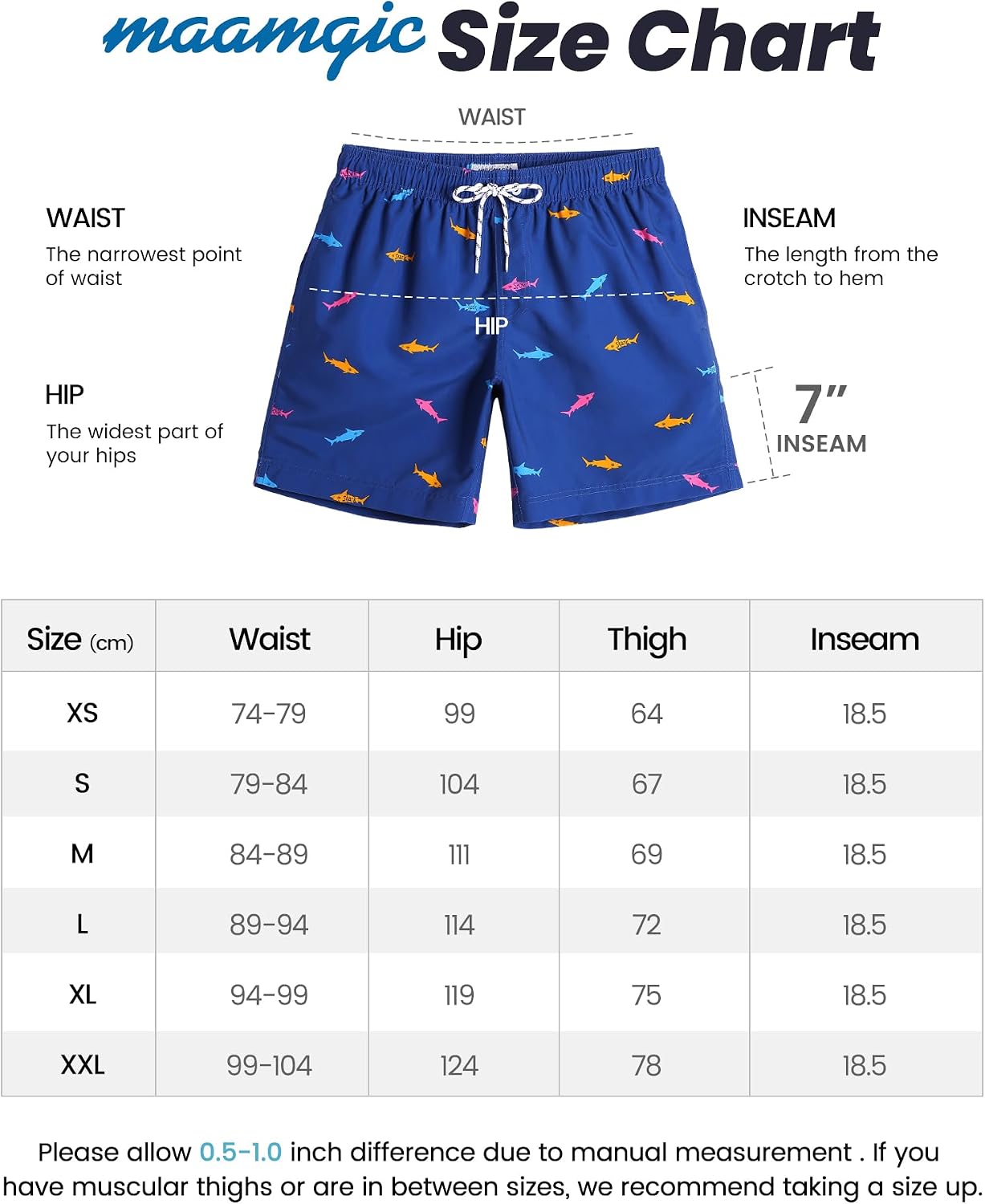 Thumbnail 5 de MaaMgic Badehose Herren 18cm Innenlänge