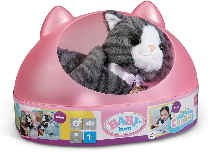 Detalle 1 de BABY born My Cat Cookie 837580 – interaktywny kotek z dźwiękiem i wibracjami