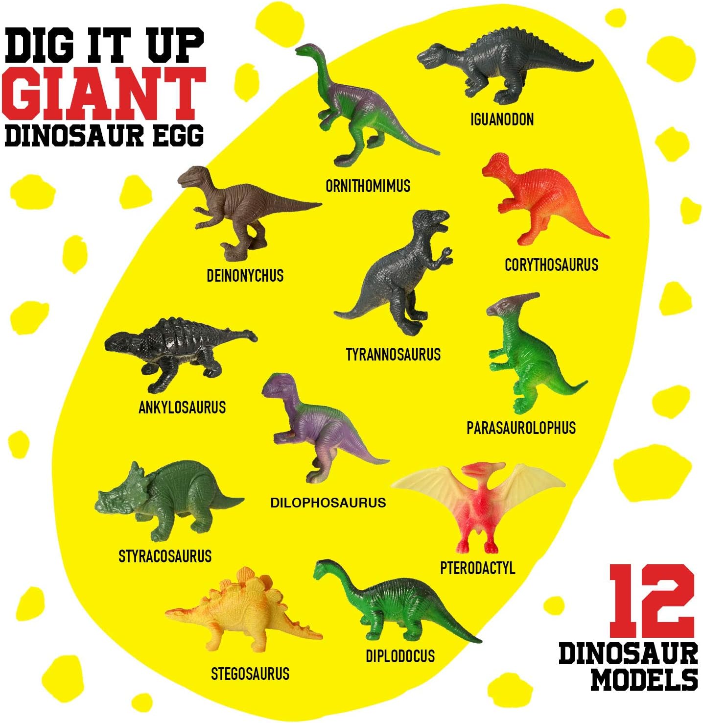 Detalle de Dr. Daz Dinosaurier Ausgrabung Groß Ei – Dino-Eier-Ausgrabungsset für Kinder ab 6 Jahren
