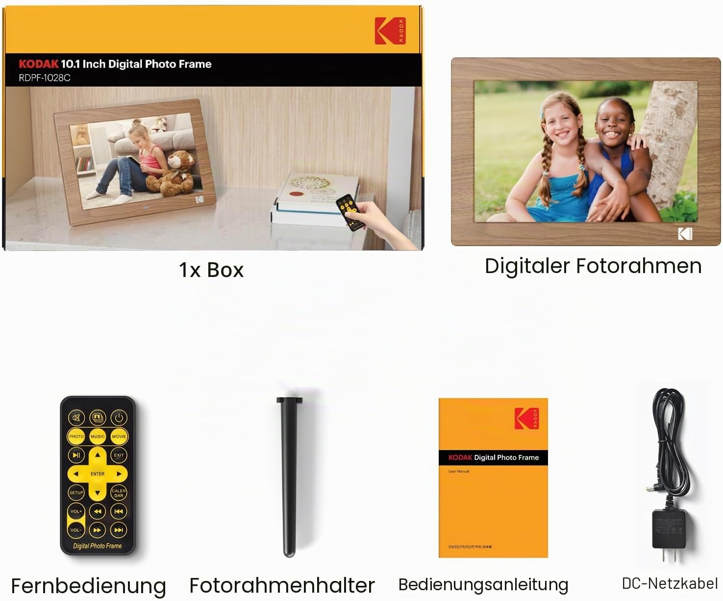 Thumbnail 6 de KODAK Digitaler Bilderrahmen 10 Zoll – ohne WLAN, Fernbedienung inklusive