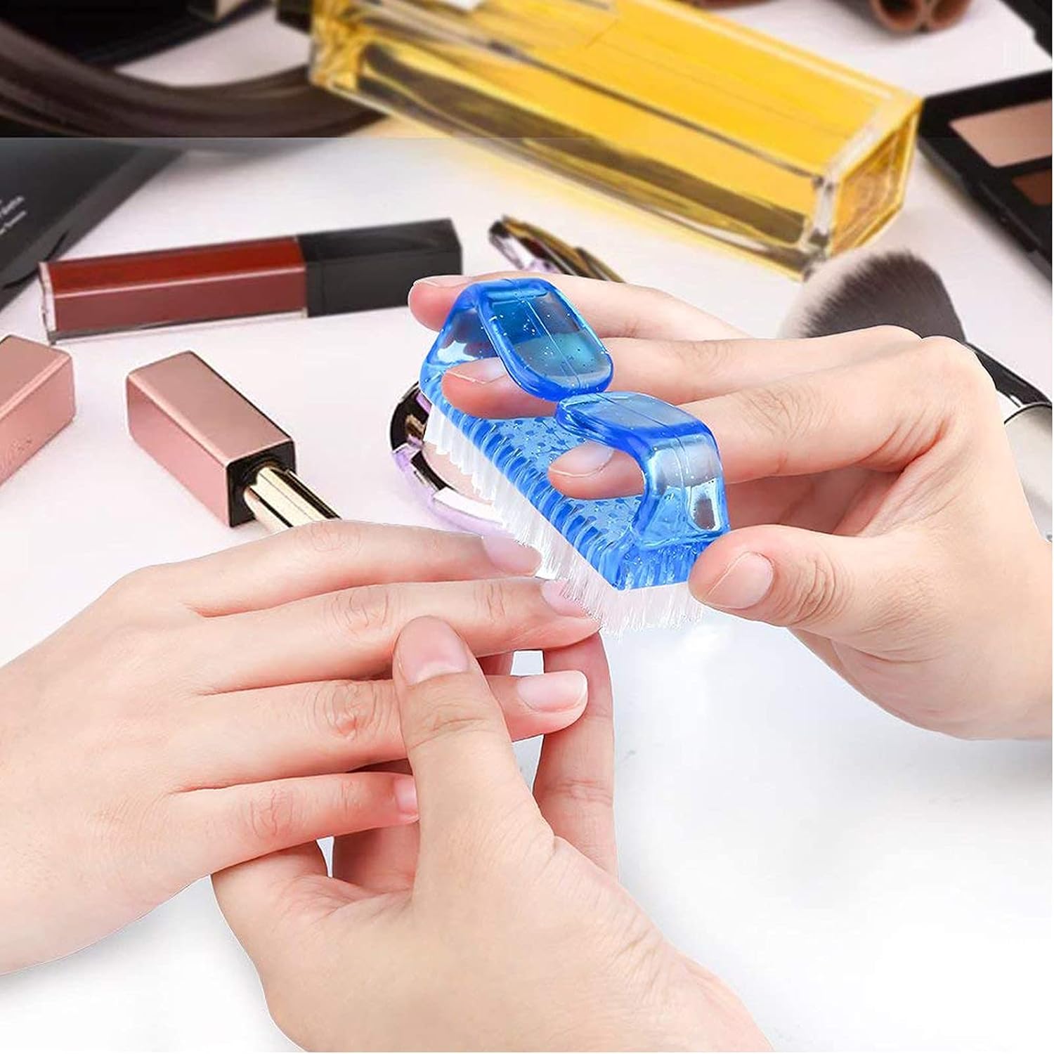 Thumbnail 6 de AMOYUN nail art-7 nagelverzorgingsset met weekkommen en RVS-pusher