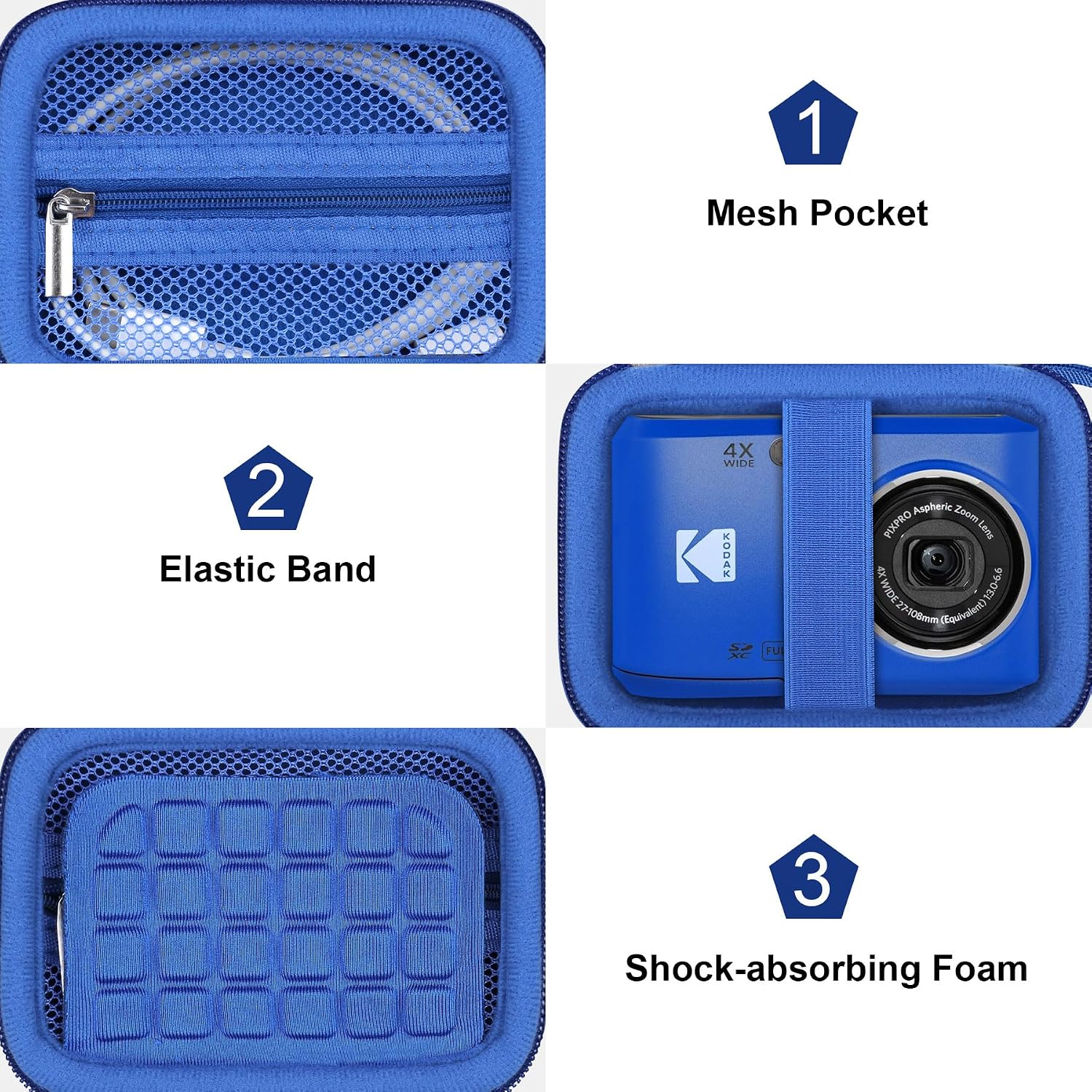 Thumbnail 5 de Canboc Carrying Case for Kodak PIXPRO FZ55/FZ45 16MP – Case Only