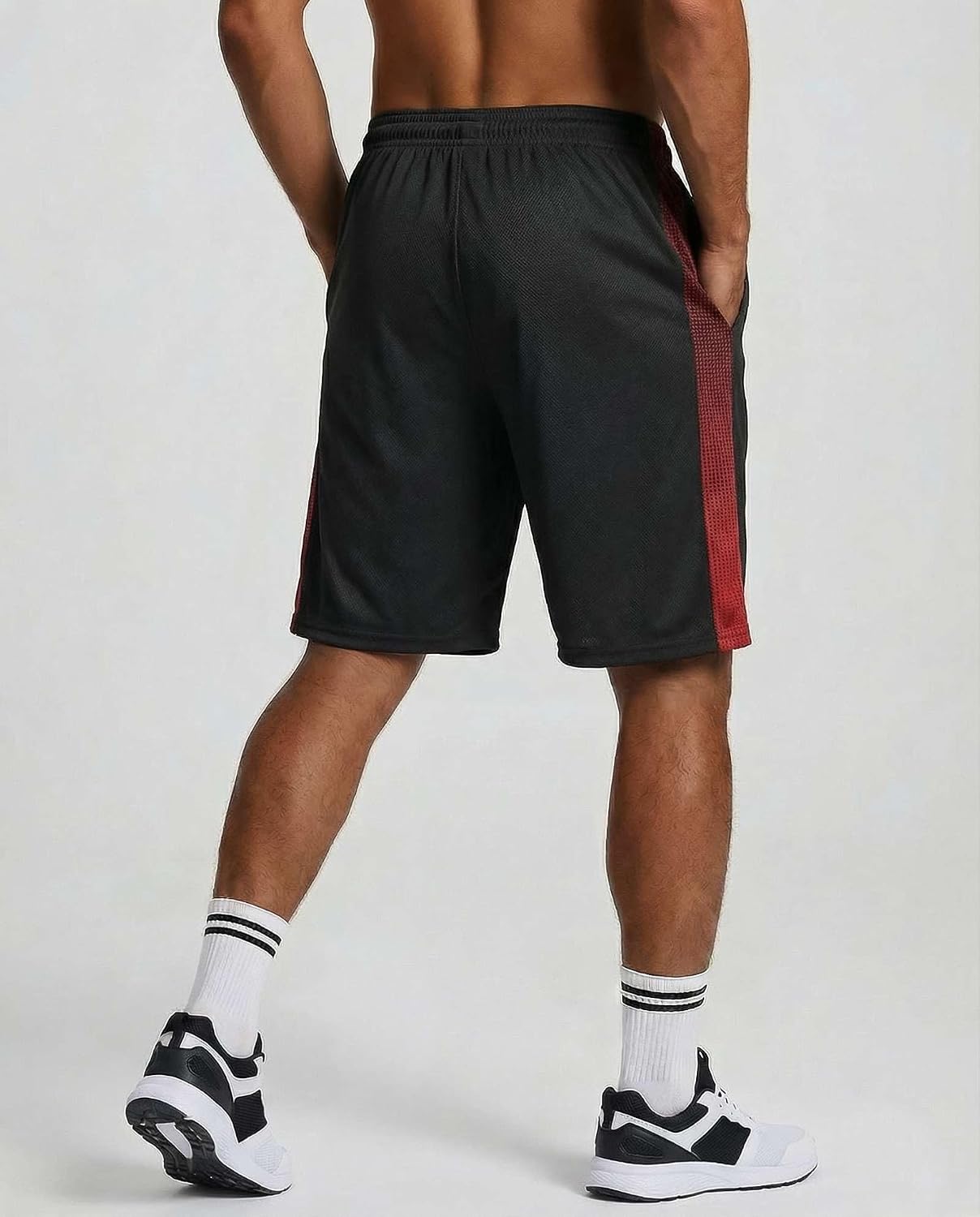 Detalle de Real Essentials 5 Pack: Men’s 9" Mesh Shorts