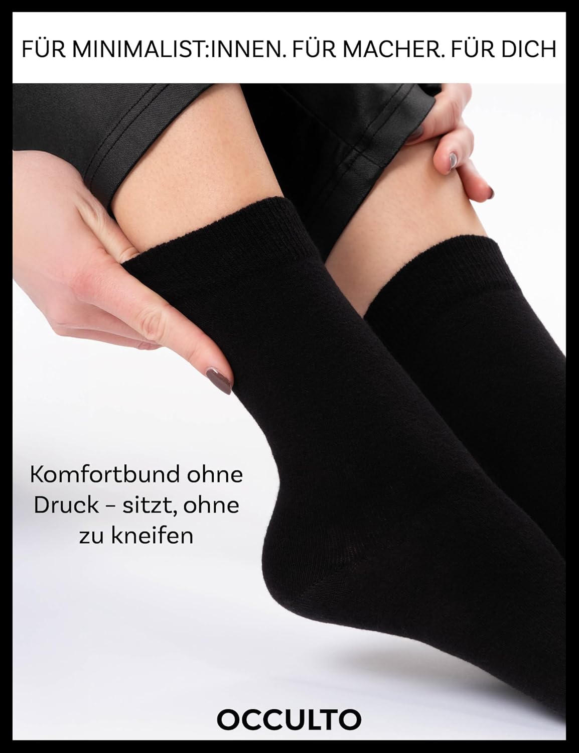 Detalle 2 de Occulto Hermann schwarze Socken 10er Pack