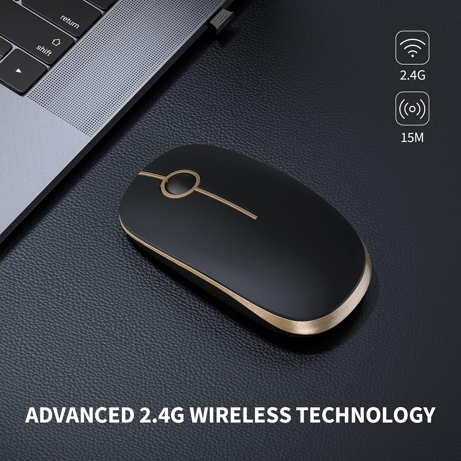 Thumbnail 1 de VssoPlor Wireless Mouse 2.4G 🖱