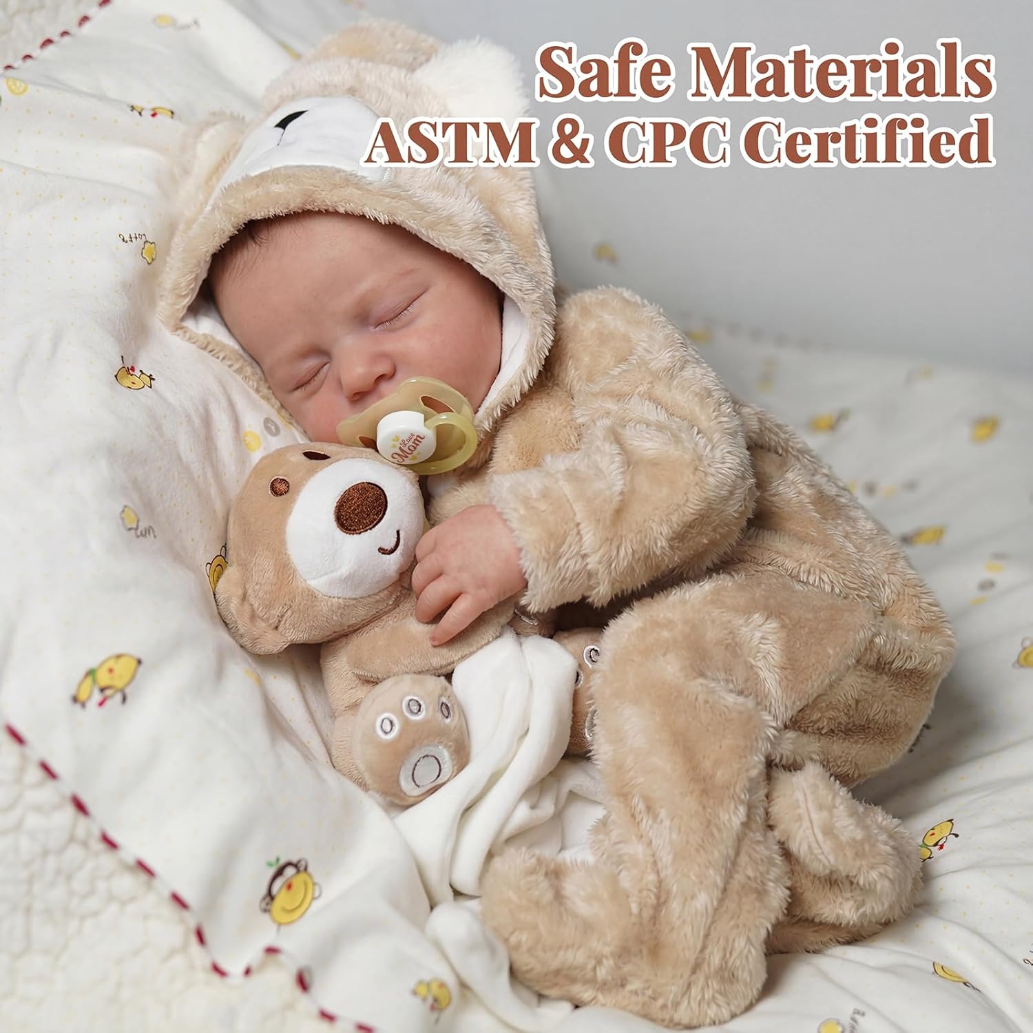 Detalle 2 de BABESIDE Lifelike Reborn 17-Inch Doll