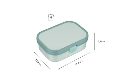 Detalle de Mepal Campus Bento Box para Niños (750 ml) – Fiambrera con Tenedor y Compartimentos, sin BPA y lavavajillas, temática Hot Wheels