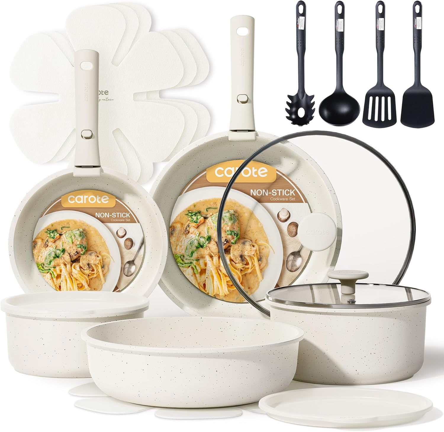 Detalle de CAROTE 17pcs Nonstick Cookware Set