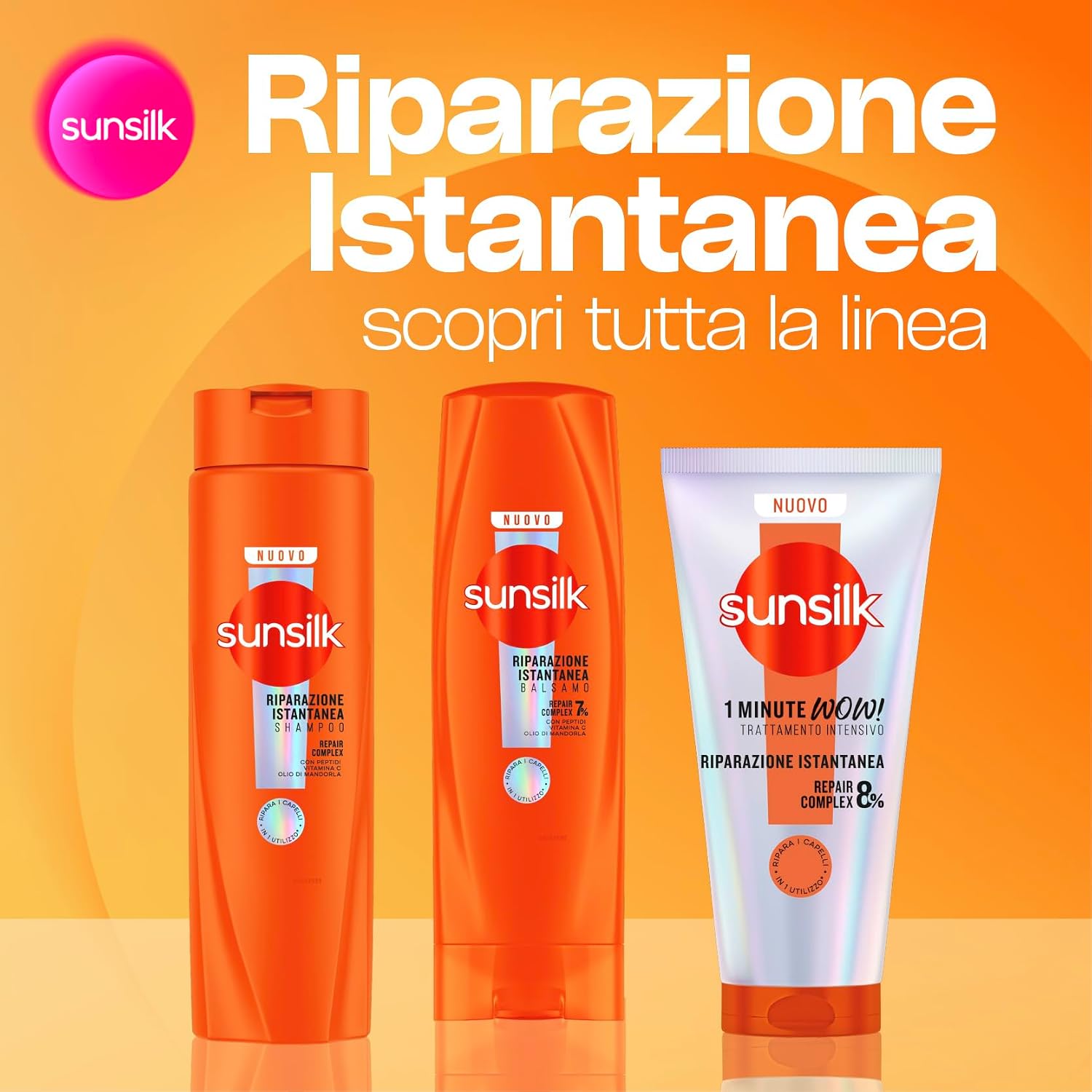 Detalle de Sunsilk Balsamo Riparazione Istantanea: formula 7% Repair Complex per capelli danneggiati