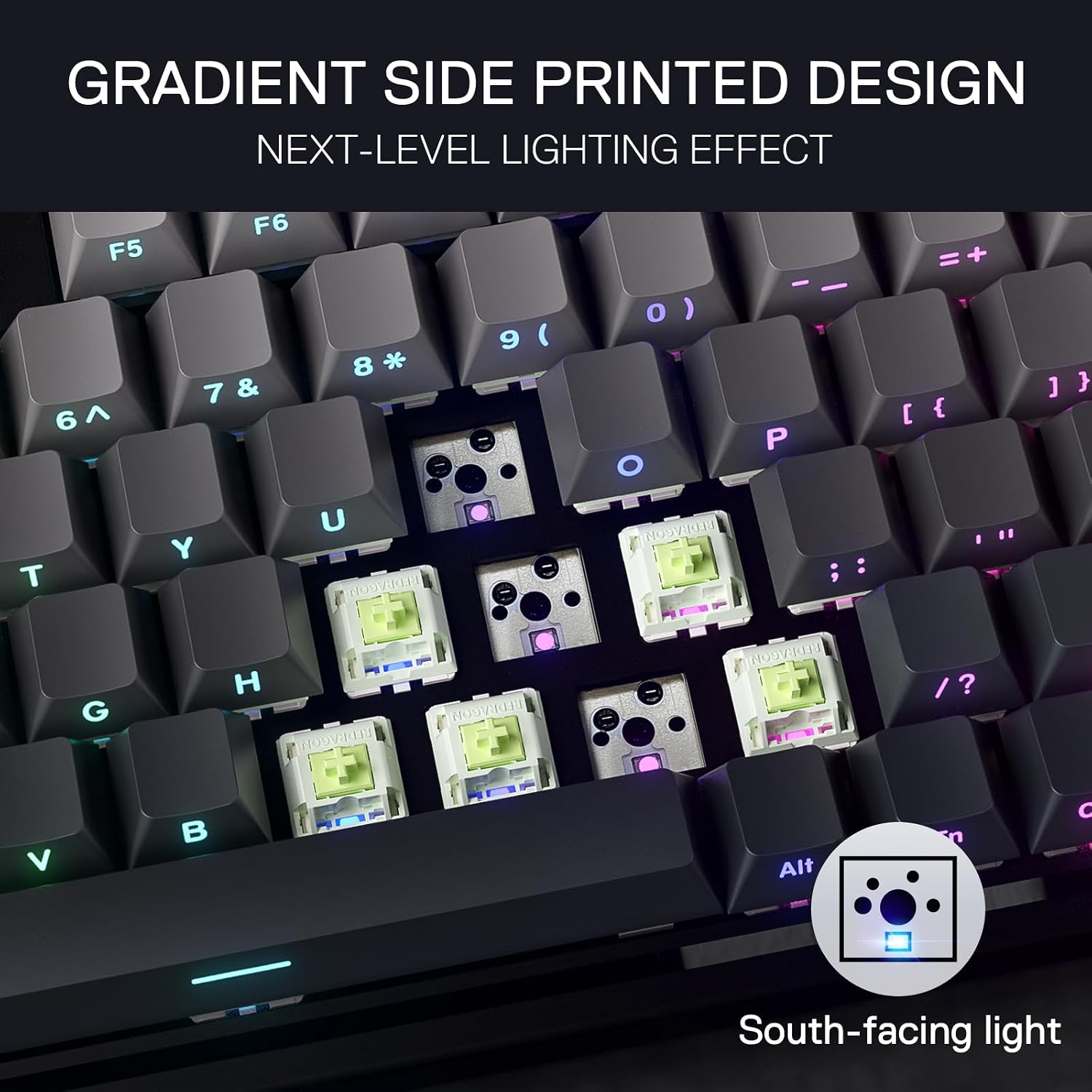 Thumbnail 6 de Redragon K673 PRO Wireless 81-Key RGB Gasket Gaming Keyboard with Control Knob