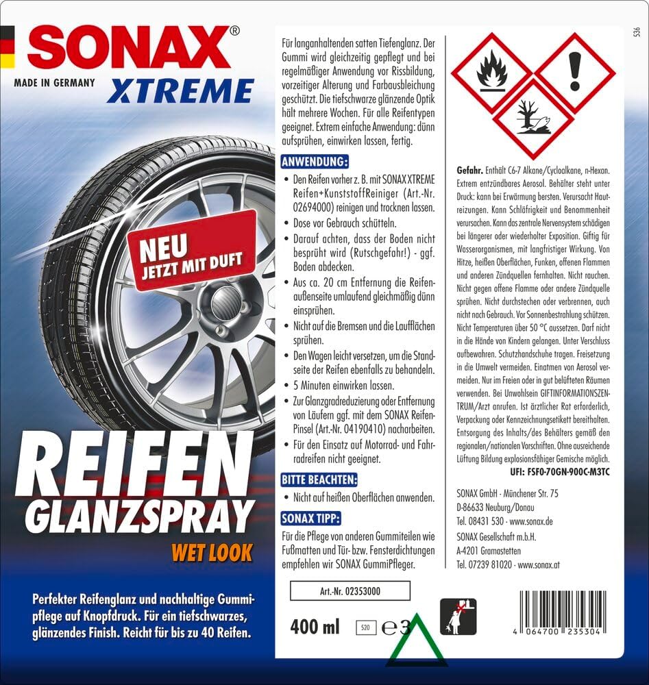 Thumbnail 1 de SONAX XTREME ReifenGlanzSpray Wet Look 400 ml