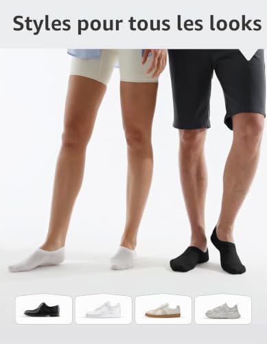 Thumbnail 5 de CLOSEMATE 6 Paires Chaussettes Invisibles Homme/Femme — Tailles 35-38 | 39-42 | 43-46