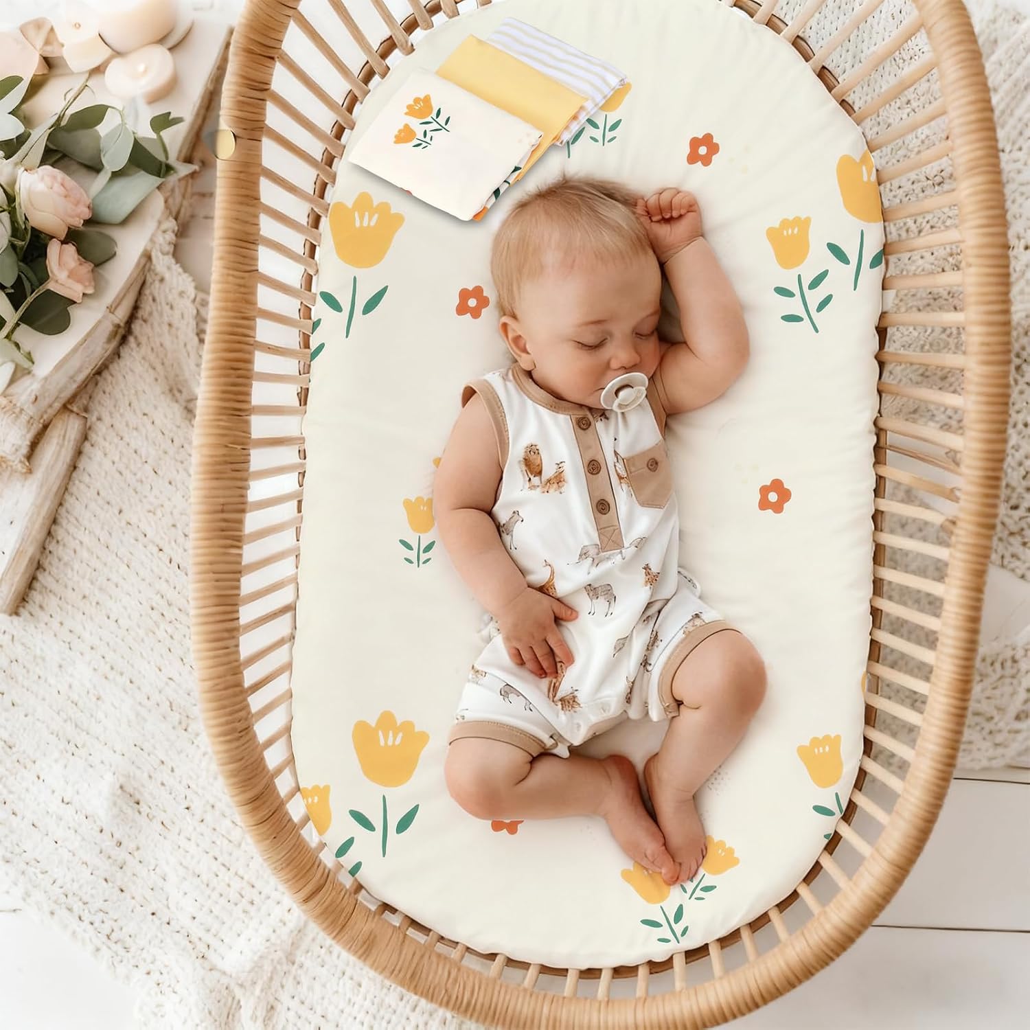 Detalle de Bassinet Sheets, 3-Pack