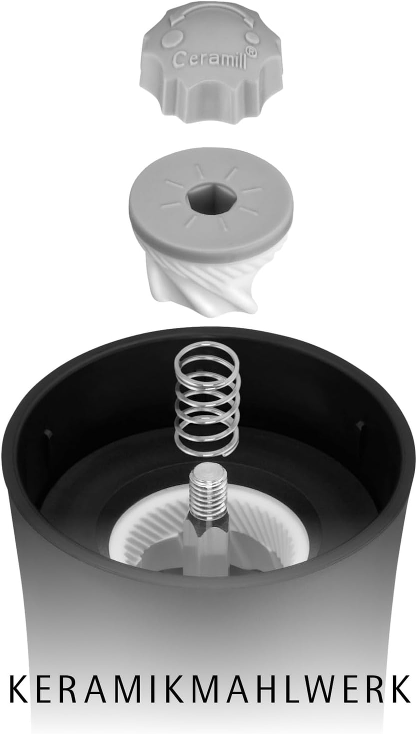 Thumbnail 1 de WMF Gewürzmühle mit Keramikmahlwerk – manuelle Mühle für Salz, Pfeffer und Chili aus Kunststoff und Glas