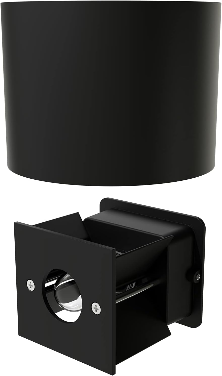 Thumbnail 1 de RUNEL: 2 lampade da parete per esterni con up/downlight, IP65, G9 max 10W – nero opaco