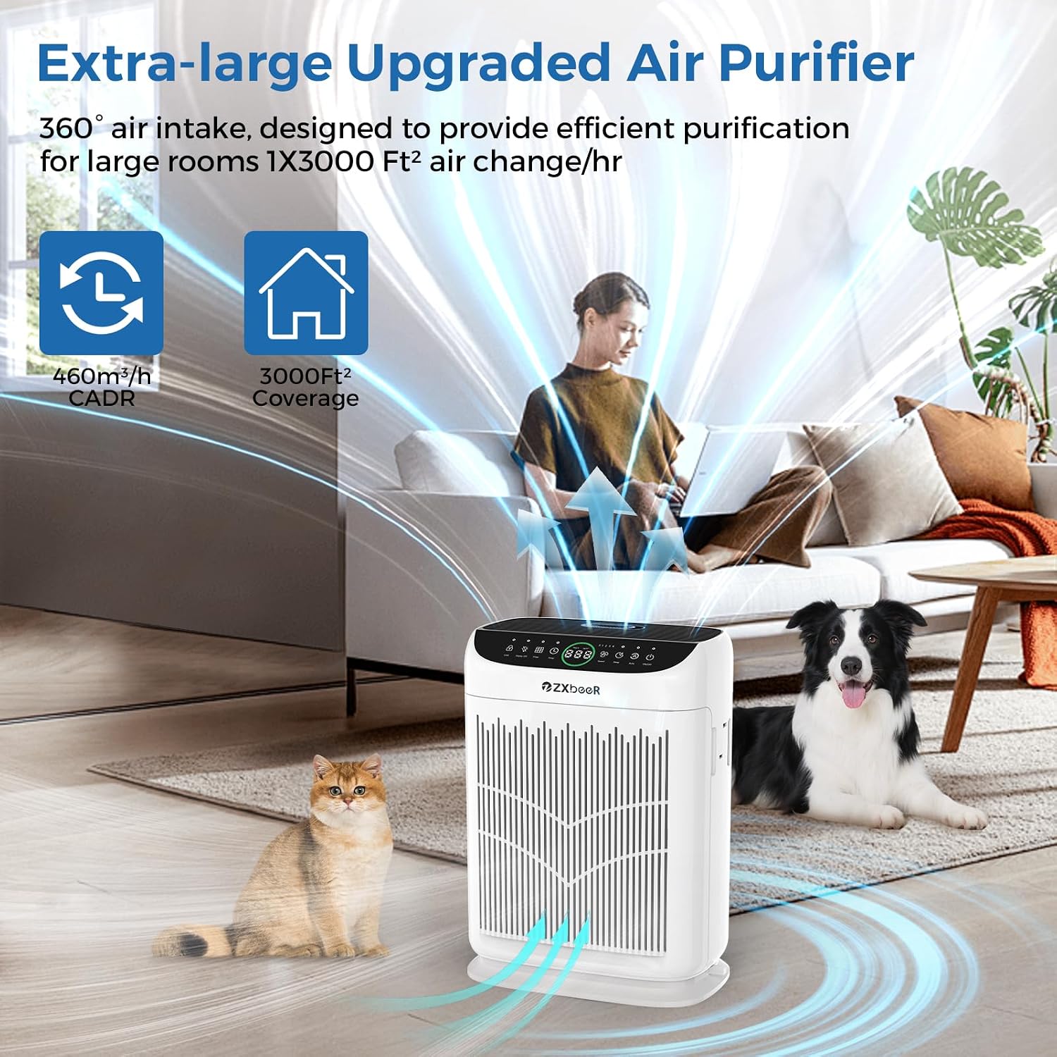 Thumbnail 3 de ZXBEER HEPA Double-Sided Air Purifier
