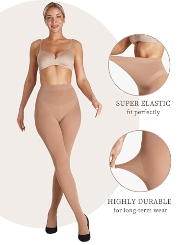 Detalle 2 de Seidiva Collant Femme 80 Deniers, doux et élastique ⚙