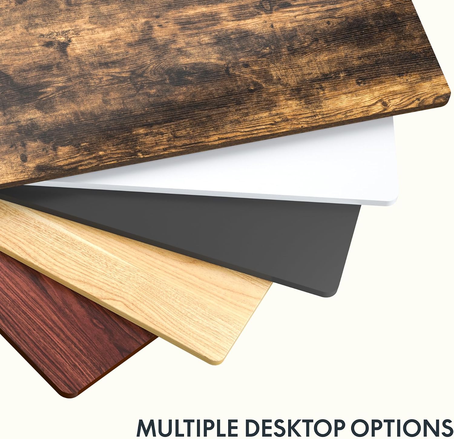 Detalle 2 de FLEXISPOT TB-R6024B-CB 60" x 24" Desk Top, 1" Thick, Black Laminate
