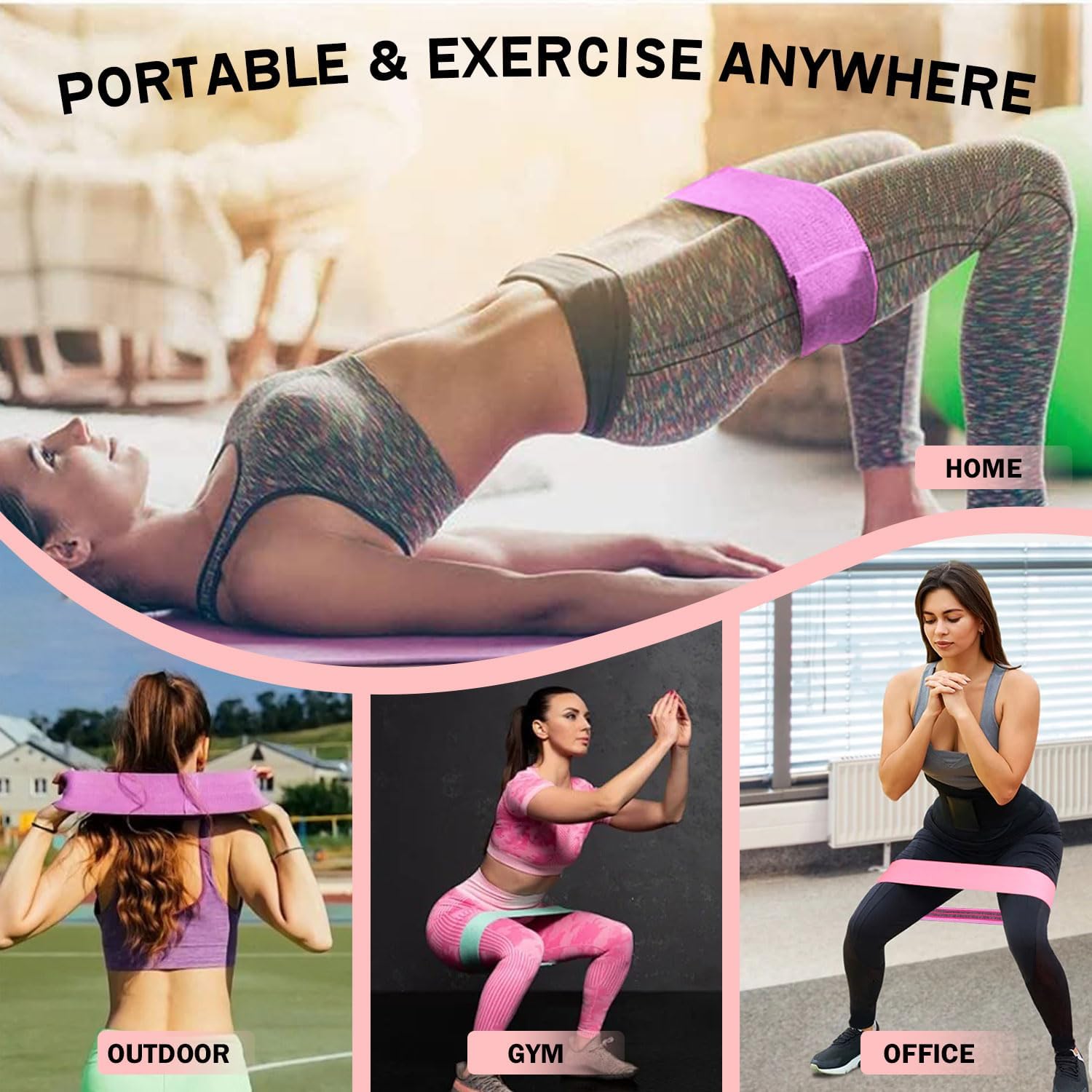 Thumbnail 4 de KANGFITER Fabric Resistance Bands 3-Pack ๐