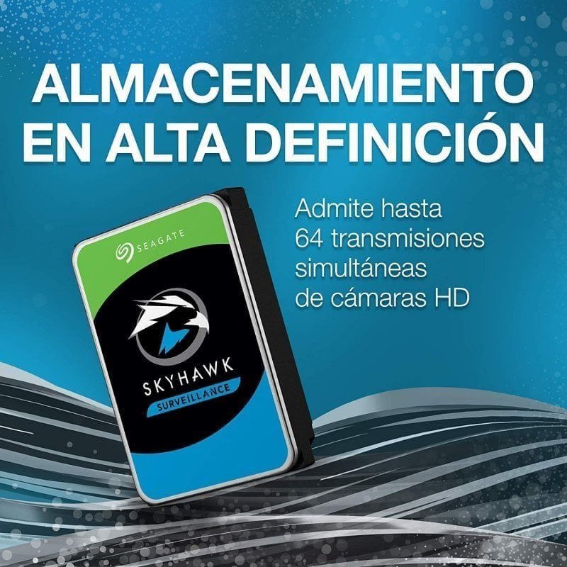 Detalle 2 de Seagate SkyHawk 6 TB 3.5" SATA 3 – rendimiento optimizado para videovigilancia