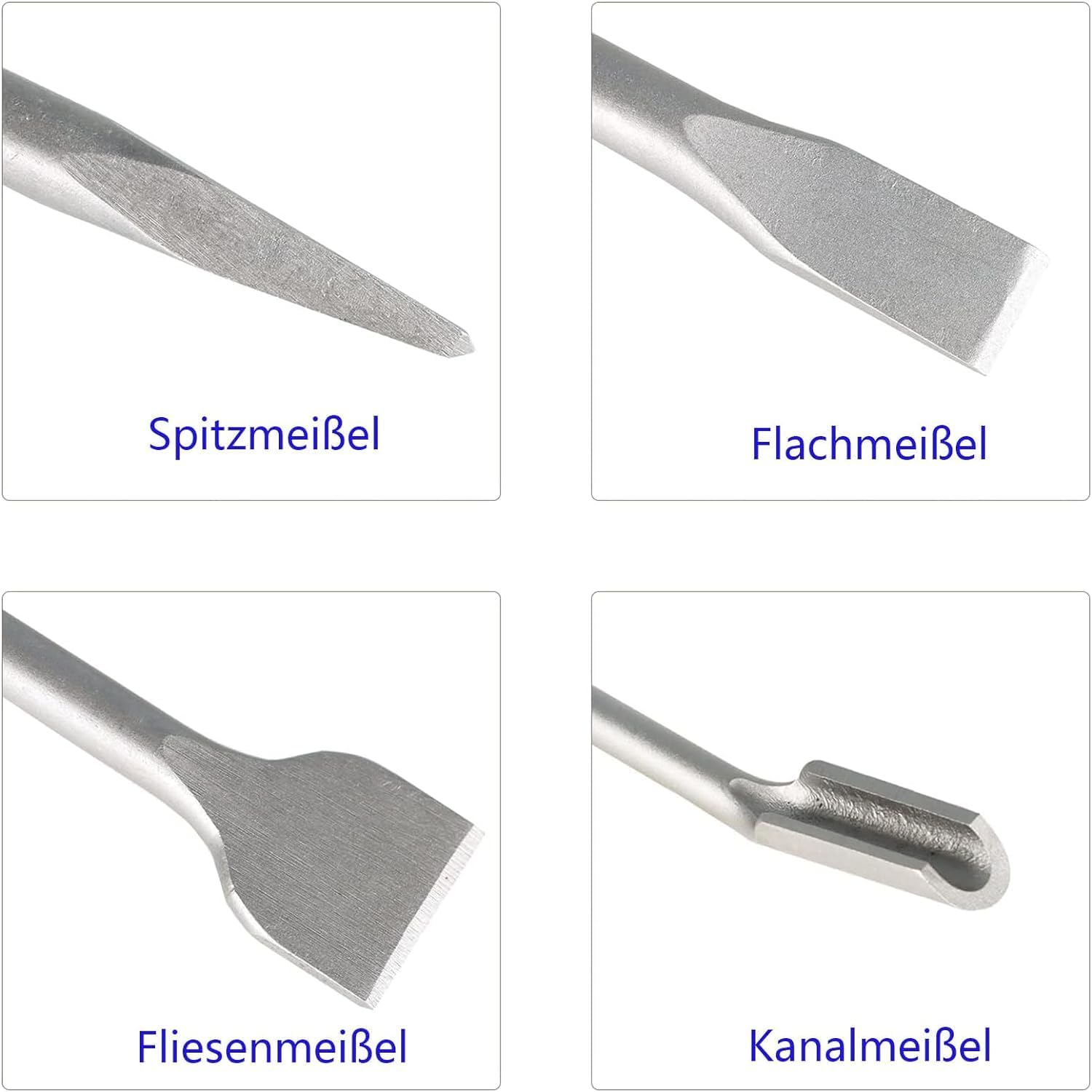 Detalle de HYCHIKA Set Scalpelli SDS Plus 4 pezzi 🔨