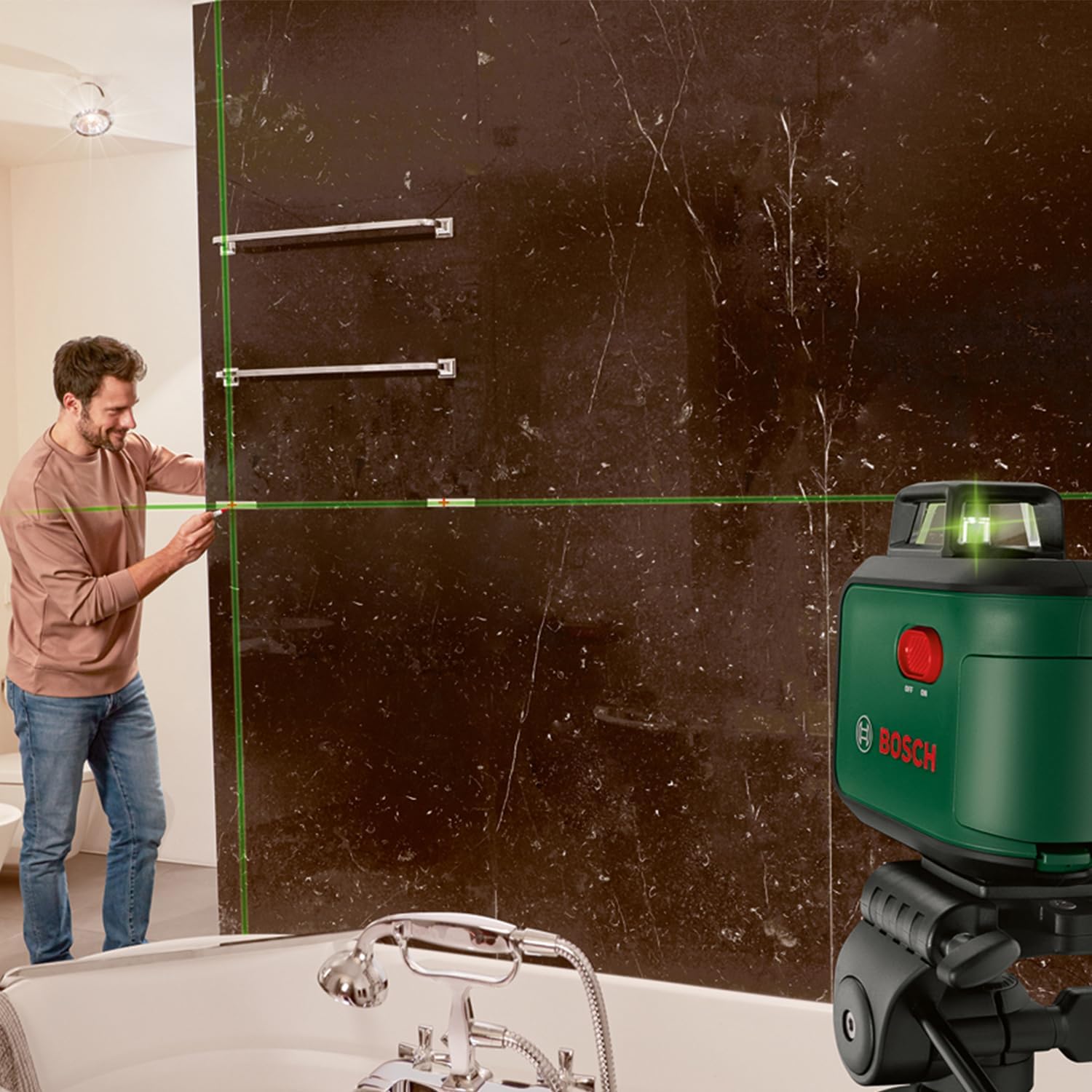 Thumbnail 3 de Bosch AdvancedLevel 360 livella laser multifunzione verde con treppiede premium, 3 linee incl. 360°