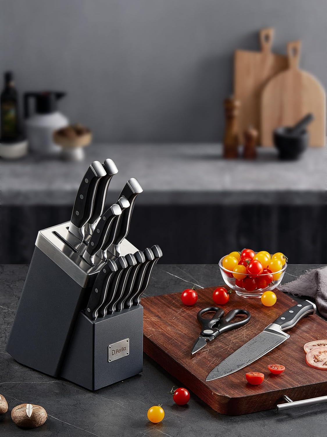 Thumbnail 6 de D.Perlla SDWD-S289 14-Piece Self-Sharpening Stainless Steel Knife Set