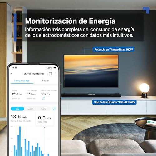 Detalle 2 de Tapo P110M: Mini enchufe inteligente Wi‑Fi con monitoreo de energía