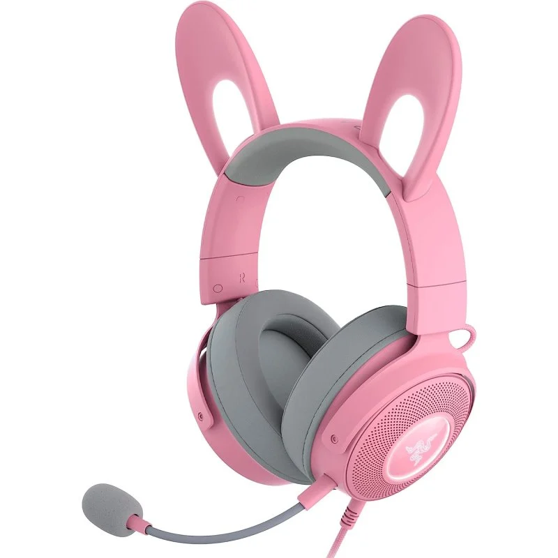Detalle de Razer Kraken Kitty V2 Pro Auriculares gaming RGB rosas