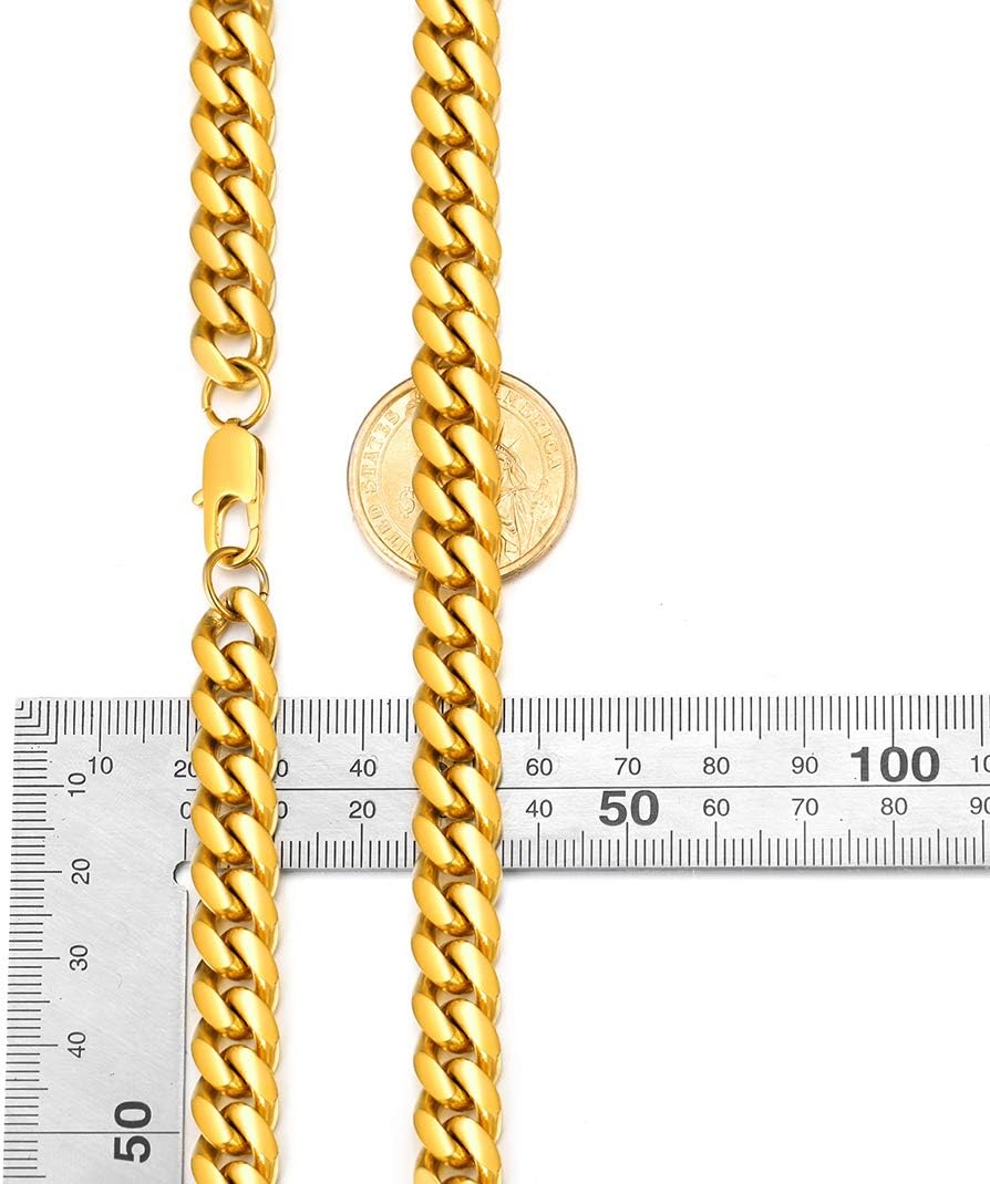 Thumbnail 6 de GoldChic Panzerkette aus Edelstahl – 45–76 cm, 6/10/14 mm breit, in Edelstahl, Vergoldet oder Schwarz