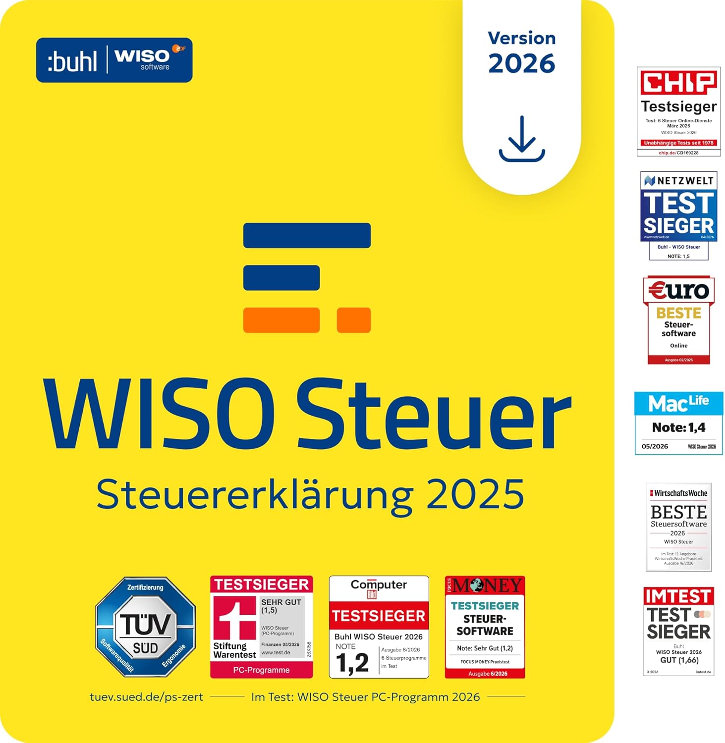Detalle de WISO Steuer 2026 für 2025 ⚙