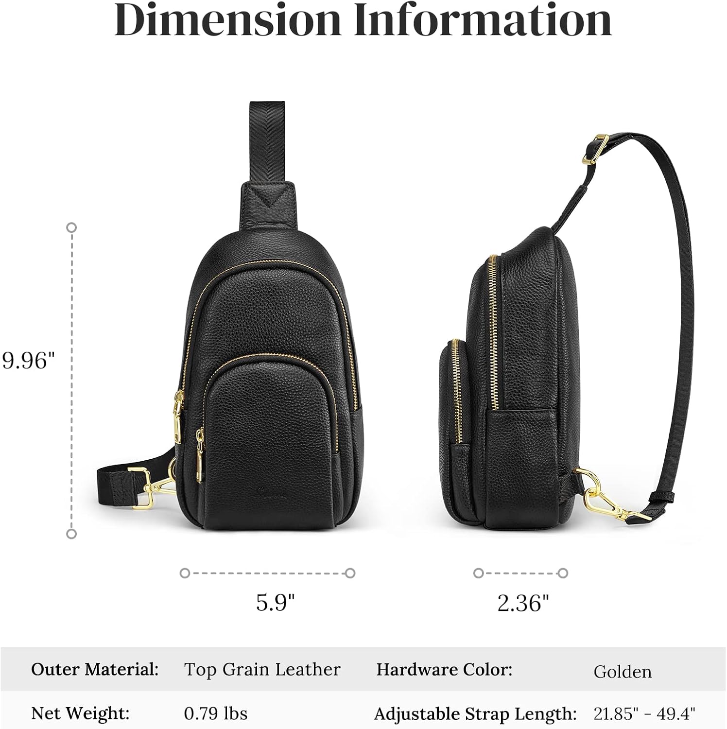Thumbnail 5 de S-ZONE Sac bandoulière RFID cuir femme