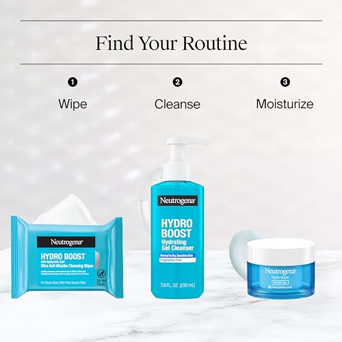 Detalle de Neutrogena Hydro Boost Cleansing Wipes Makeup Remover, 25 Ct