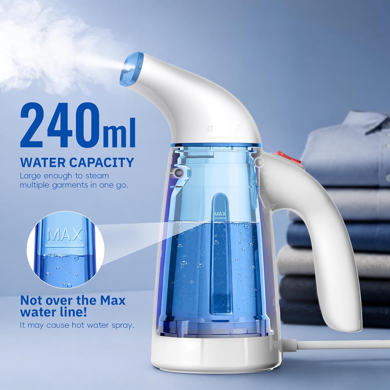Thumbnail 5 de OGHom Handheld Steamer 240ml