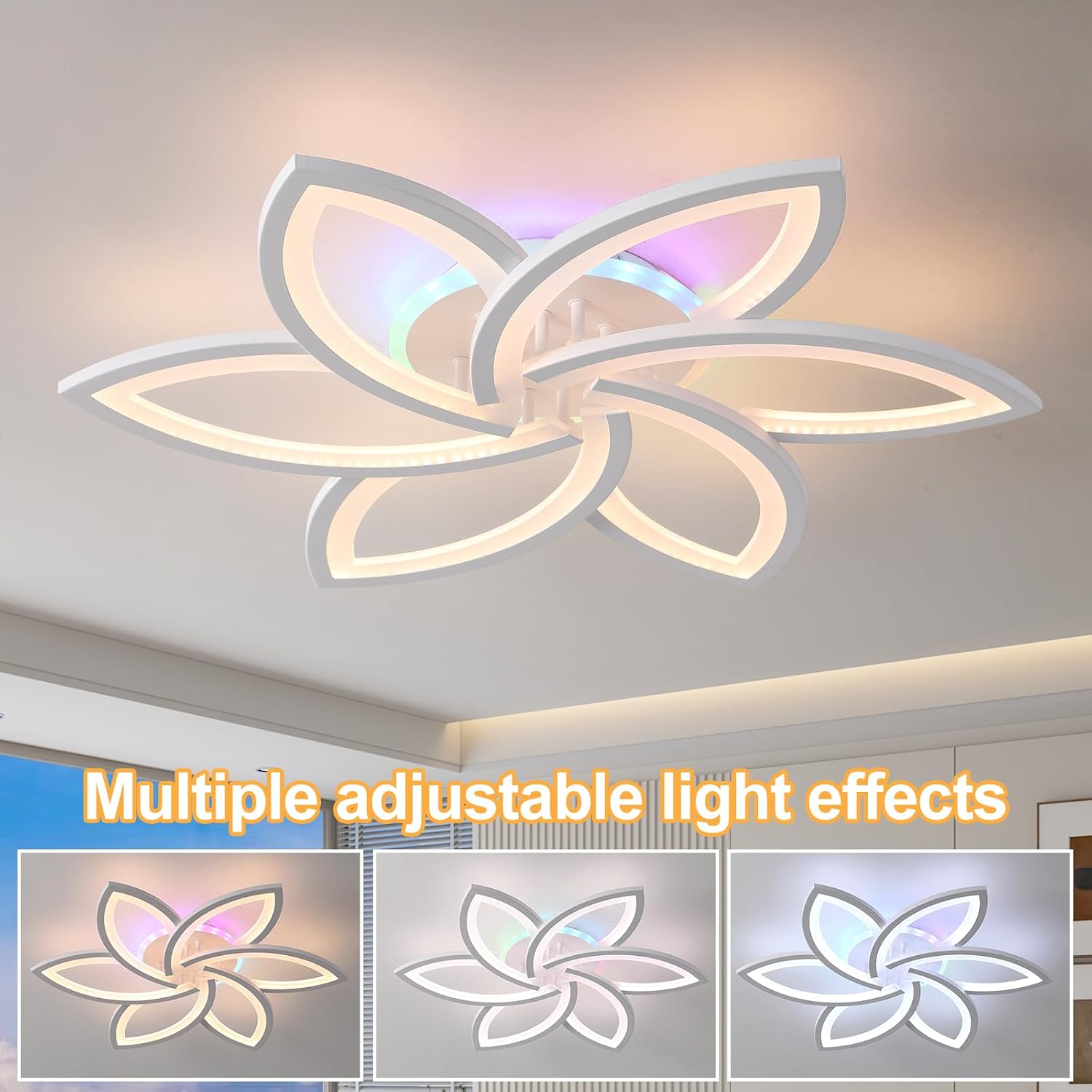 Detalle 2 de ZAITINZ 50W LED dimmable ceiling light RGB