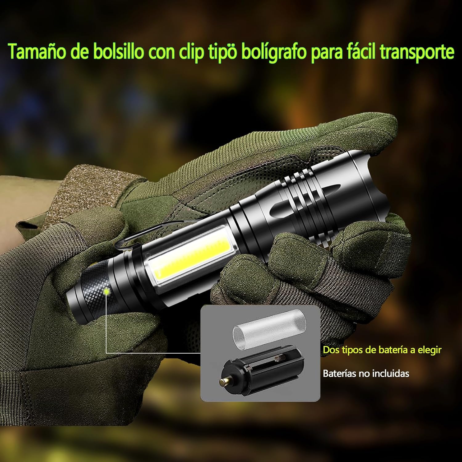 Thumbnail 5 de REHKITTZ Linternas LED Alta Potencia 2000 lúmenes