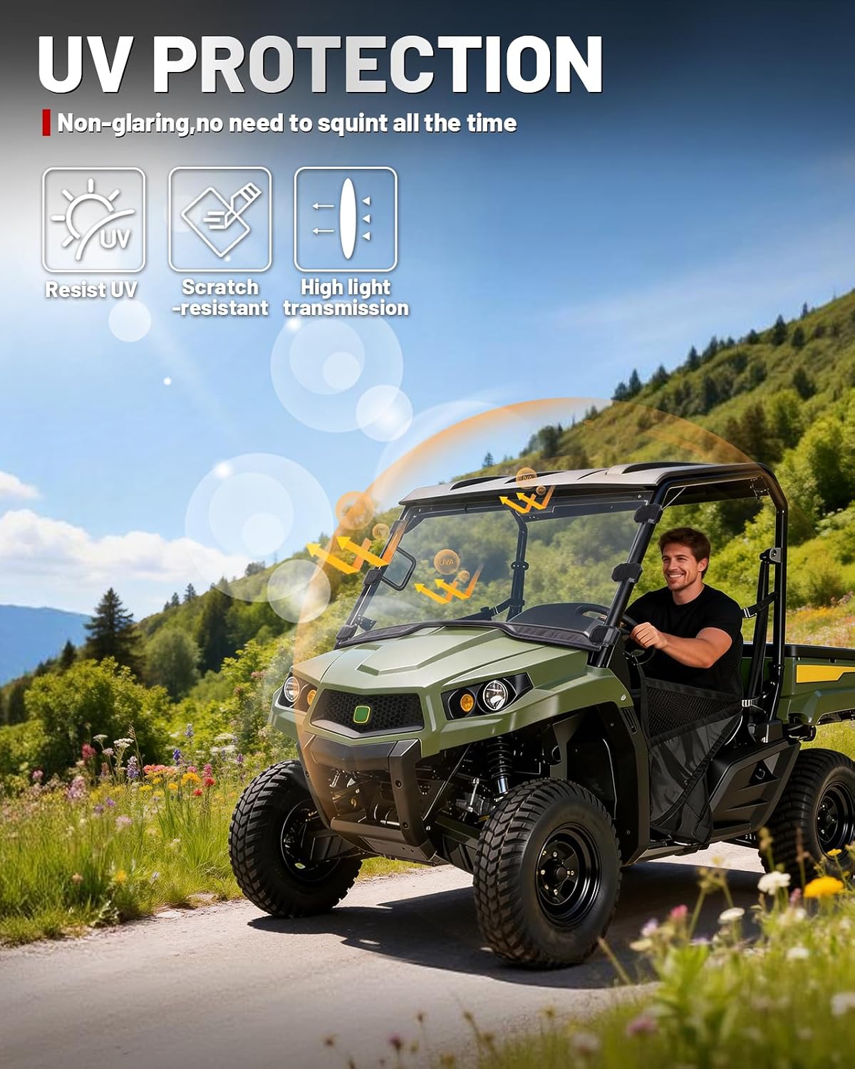 Thumbnail 5 de StarknightMT Gator Windshield Polycarbonate