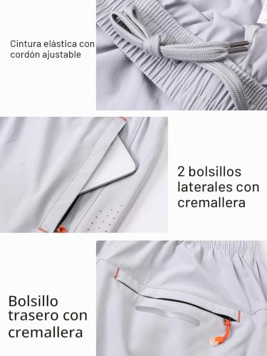Thumbnail 5 de Cimic pantalón corto de running para hombre de poliéster y elastano