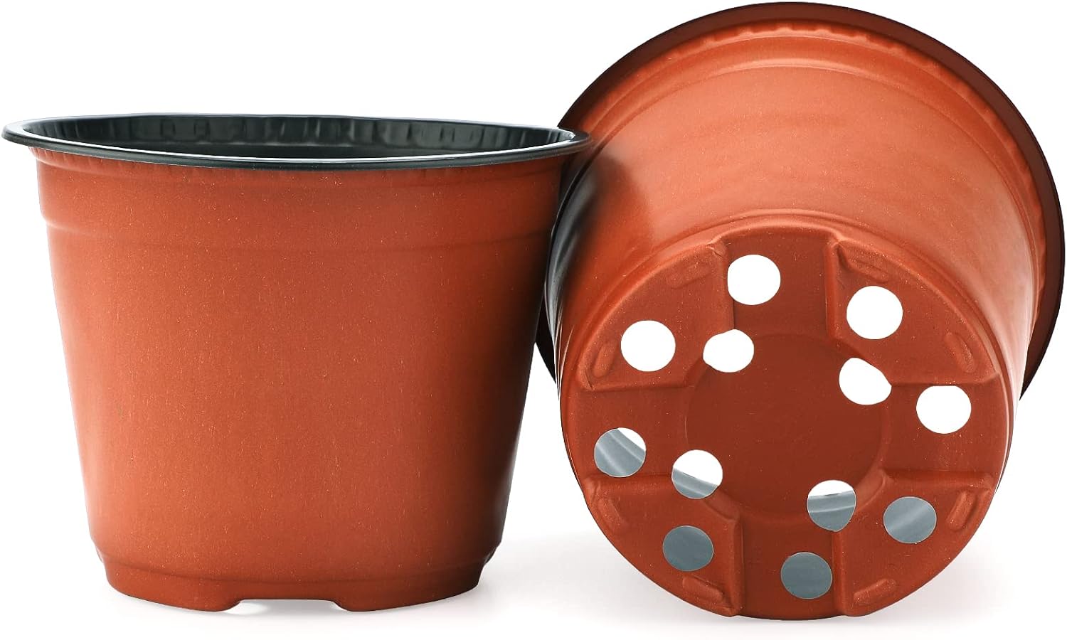 Detalle 2 de KINGLAKE plastic plant pots 15 cm, 50 pack
