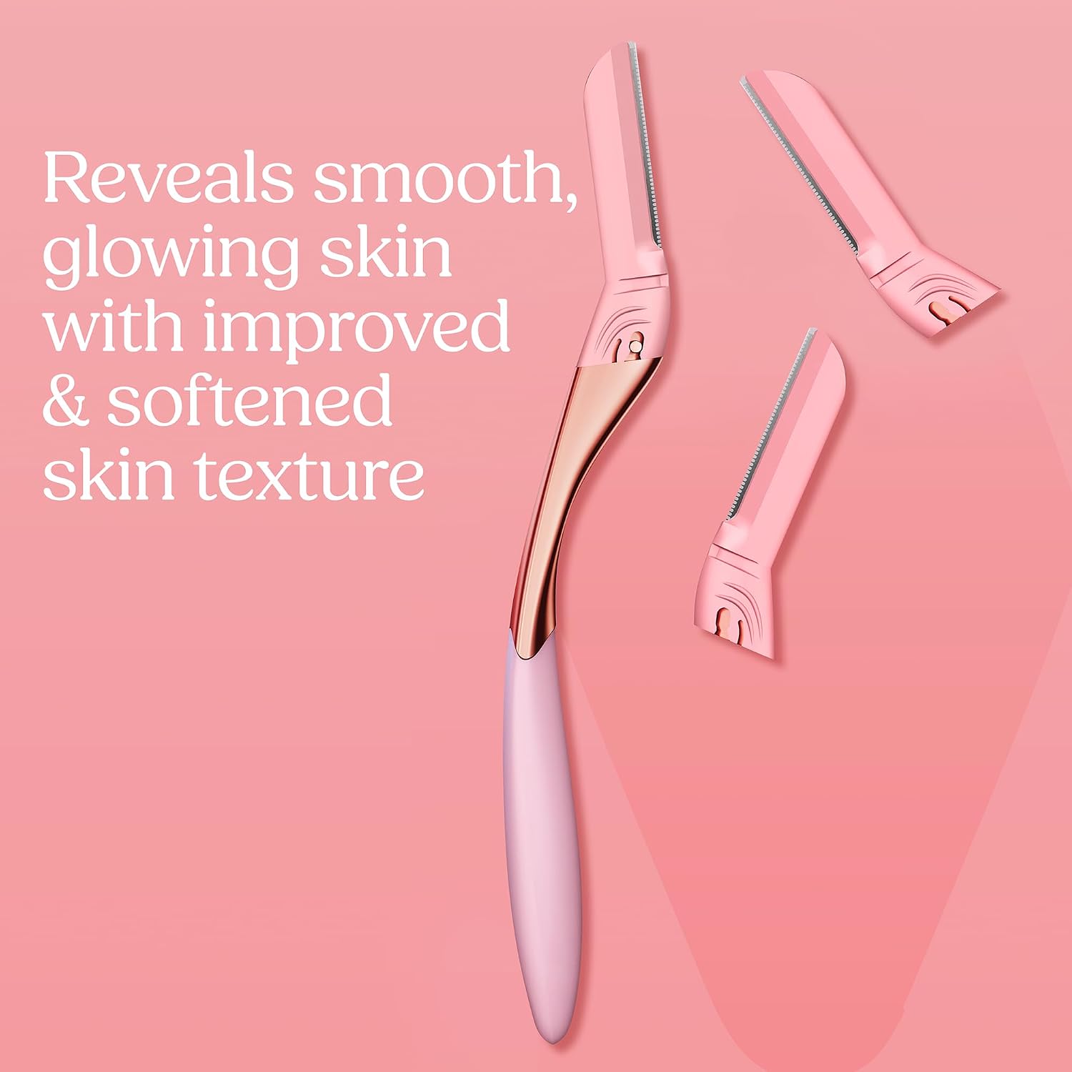 Detalle de Wilkinson Sword Intuition Dermaplaning Tool for Women – Professional Dermaplane Razor, Handle with 2 Blade Refills
