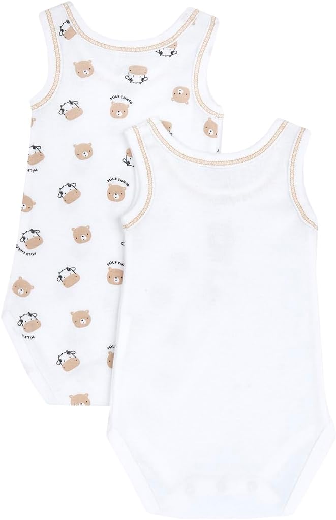 Detalle de Chicco Body senza manica con apertura a patello per neonato – cotone 100% (unisex, 0–24 mesi)