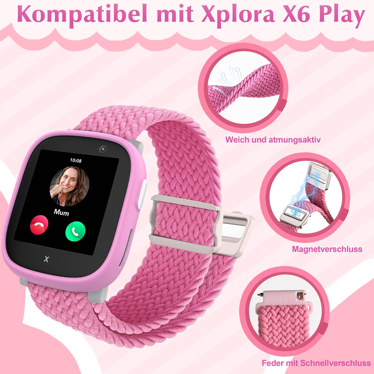 Thumbnail 1 de Polyjoy Magnetisches Flechtband für Xplora X6 – kompatibel, verstellbar und langlebig