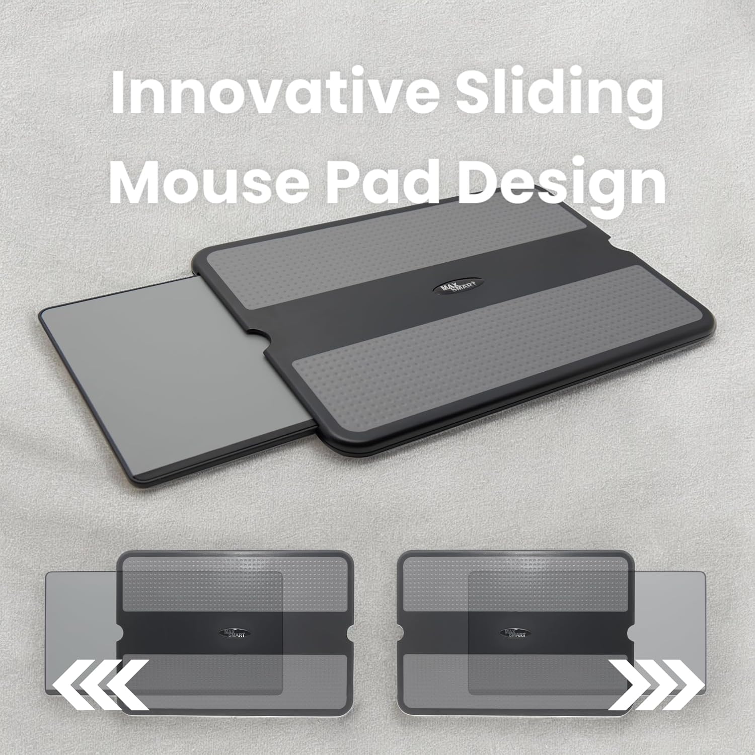 Detalle de Max Smart Tapis Portable pour Ordinateur Portable avec Plateau de Souris Rétractable et Bouclier Thermique